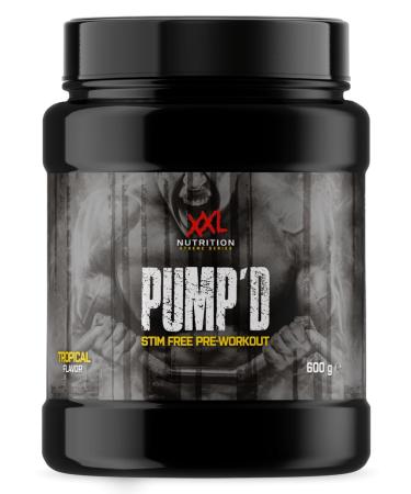 XXL Nutrition - Pump'd - Pump Booster Pre workout without caffeine and creatine - Tropical fruits - 600 grams