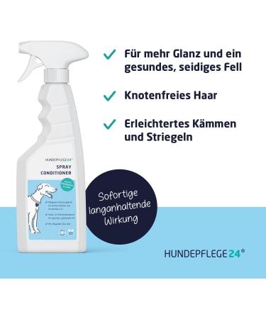 Dog Care24 Conditioner - Gentle Combing Aid & De-Filter Spray for Dogs & Cats | 500ml - Effective Fur Care for Long & Short Hair - Buy Online on GoSupps.com