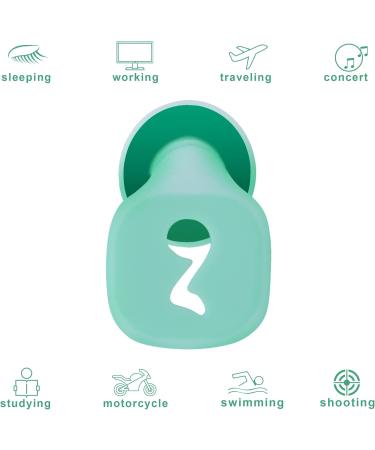 Buy Silicone Ear Plugs for Sleeping & Swimming - Noise Cancelling 32dB Protection for Kids & Adults - Comfortable Durable Green - Buy Online on GoSupps.com