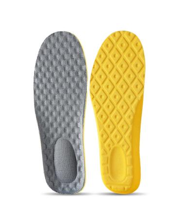 CSCDD Memory Foam Sport Support Insert Feet Care Insoles for Shoes Men Women Orthotic Breathable Latex Sports Insoles(43-45) 43-45 D
