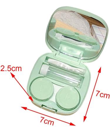 Colcolo 3-Part Travel Contact Lens Container Set - Green | Daily Use R-Caps 7x7x2.5 cm | International Shipping - Buy Online on GoSupps.com