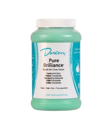 Duncan Pure Brilliance Clear Glaze Brush-on Glaze 16 oz. jar