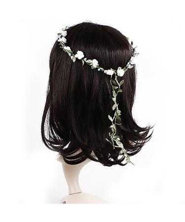 Elegant White Flower Hair Wreath for Weddings & Communions | Ladies & Girls Hair Accessories - Buy Online on GoSupps.com