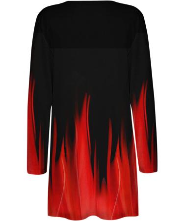 Long Shirt Outerwear Top Thin Warm Knitted Coat Women's Blouse V-Neck Shirt Tunic Long Women's Tunic Women's Shirt Casual Checked Shirt Women's Winter Chunky Knit Jacket E-red 3XL - Buy Online on GoSupps.com