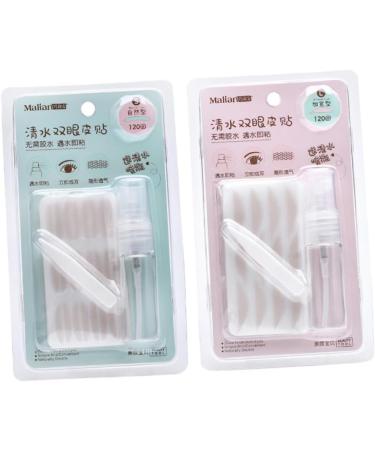 Angoily Instantly Eyelids Eye Lift Strips 2 Packs Double Eyelid Sticker No Trace Patch Travel Self-adhensive Fiber - Buy Online on GoSupps.com