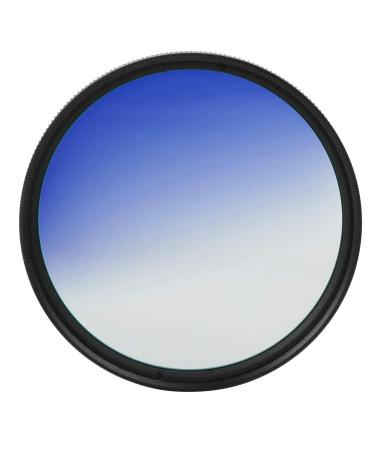 Camera Graduated Color Filter Accessory Kit Blue Graduated Lens Yellow Purple Filter for Camera 67mm(Gradient Blue)