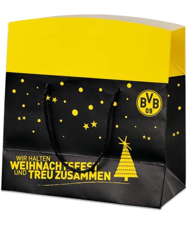 Borussia Dortmund Unisex Gift Bag - Black & Yellow Christmas Decoration | Small Size EU - Buy Online on GoSupps.com