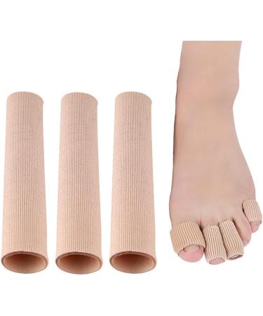 Xingsiyue Cuttable Toe Tubes (10 Pieces) - Silicone Toe Sleeves for Toe Pressure Pain Relief - Soft Gel Protectors for Corns and Calluses - M 15*1.8cm - Buy Online on GoSupps.com