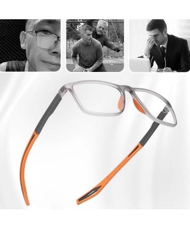 TR90 Flexible Blue Light Blocking Reading Glasses Progressive Multifocus Computer Readers Anti Glare Glasses(Couleur:Orange Grandeur:1.5X) - Buy Online on GoSupps.com