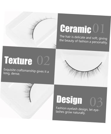 FRCOLOR 10pairs Fake Eyelashes Makeup No Glue Eyelashes Strip Lashes Women Eyelashes Creative Eyelashes Strip Eyelashes Reusable Black Eyelash Decorate High-grade Fiber Cross - Buy Online on GoSupps.com