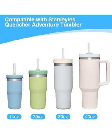 8 Pack Replacement Straws for Stanley Tumbler - Reusable Plastic Straws - 12.5 - with Cleaning Brush - Buy Online on GoSupps.com