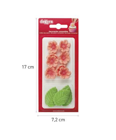 Buy Decorative Magic24 Edible Flowers for Cakes - 8 Pieces 4 Colors Vegetarian Sugar Flowers | Tortendeko Cake Decoration (Pink) - Buy Online on GoSupps.com