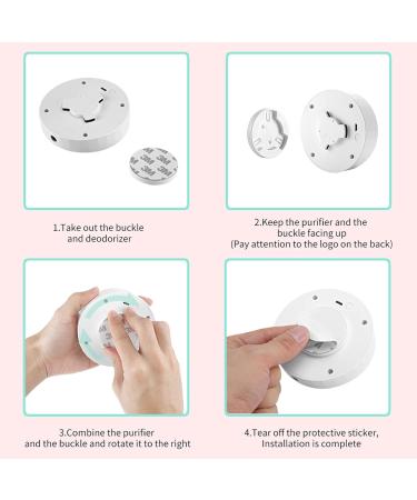 Mknzome Cat Litter Deodorizer | Intelligent Odor Eliminator | 99% Deodorization | Mini Air Purifier for Cat Toilets & Small Areas - Buy Online on GoSupps.com