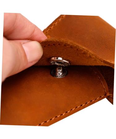 Minkissy 2pcs Razor Case Storage Bag - Leather Henson Shaving Razor Cover for Home & Travel Protection - Buy Online on GoSupps.com