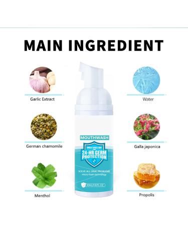 Teethaid Mouthwash & Whitening Foam Toothpaste | Fresh Breath & Dental Health - 50ml | International Shipping - Buy Online on GoSupps.com