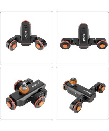 Neewer Wireless Video Camera Dolly: 3-Wheel Motorized Track Slider with Remote Control - Compatible with DSLR, Camcorder, GoPro, iPhone, Android | Electric Dolly Car - Buy Online on GoSupps.com