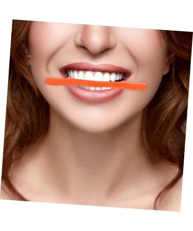 Angoily Orthotics Facial Exercises Cosmetology Kit Arm Sleeves Football Smile Beauty Exerciser - Lift Exerciser Slim Mouth Exercisers Smiling Maker Silica Gel Man The Lip 11.5X2.5cm Orange - Buy Online on GoSupps.com