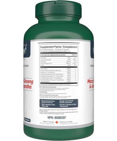 VORST Maca with Ginseng & Ashwagandha 180 Capsules | Promotes Vitality | Supplement for Men | Powder Pills | 1 Bottle 180 count (Pack of 1) - Buy Online on GoSupps.com