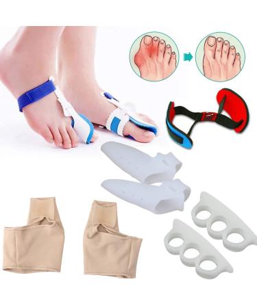 9 PCS Gel Toe Separators Toe Straighteners Bunion Corrector Toe Stretchers Silicone Toe Corrector Toe Spacers for Overlapping Toes Bunions Hammer Toes Crooked Toes Foot Pain Relief