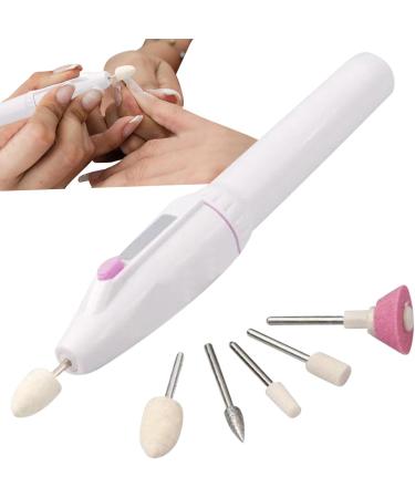 Electric P EEN Cordless Electric Nail File Manicure Peedicure Tool with 5 Nail Drill Portable Electric Nail Drill Rechargeable Electric Nail File Nail File for Nail Care Trim Polish - Buy Online on GoSupps.com