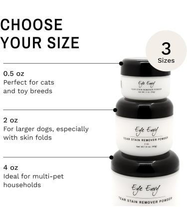 Eye Envy EE-2OZ Powder - 2oz Premium Pet Tear Stain Remover | International Shipping Available - Buy Online on GoSupps.com