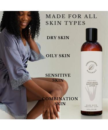 Unscented Body Lotion for Dry Skin - Hydrating & Nourishing Plant-Based Formula | 8 oz - Soften Hands Feet Elbows & Body - Buy Online on GoSupps.com
