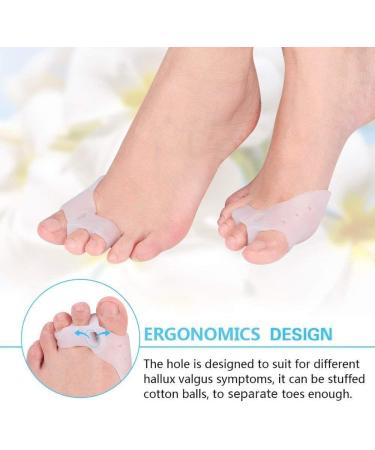 CAZARU FXJ Corrector Relief Toe Separator for Hammer Toe - Silicone Straightener Spacer for Hallux Valgus - Forefoot Pads Cushion - Men and Women (5 Pairs) - Buy Online on GoSupps.com