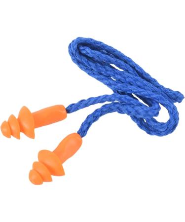 Pteanecay 30 Pcs Silicone Soft Ear Plugs - Hearing Protection with Cord - Noise Reduction Blue Orange - Buy Online on GoSupps.com