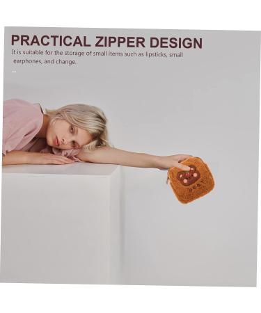 Lurrose Travel Napkin Storage Bag - Portable Zipper Pouch for Makeup, Tampons, Cosmetic, and Period Essentials - Cute Handbags Organizer Purse - Small Portable Chocolate Bag - 13X13CM - Buy Online on GoSupps.com