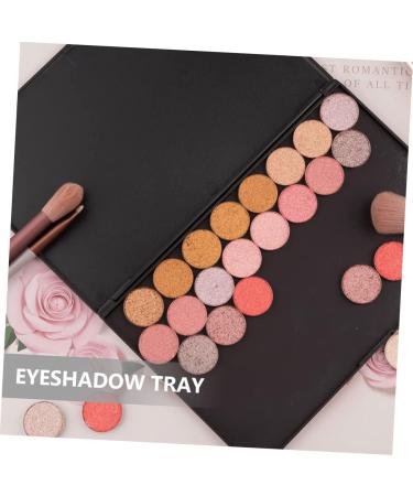 Housoutil Eyeshadow Metal Pans 4pcs Diy Eyeshadow Palette Packing Box Abs Eye Shadow Case 15x10x0.80cmx4pcs Blackx4pcs - Buy Online on GoSupps.com