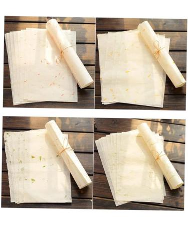 Lurrose 40 Sheet Rice Paper Cardstock Paper Ink Sumi Xuan Paper Chinese Calligraphy Hand Made Ink Painting - Buy Online on GoSupps.com