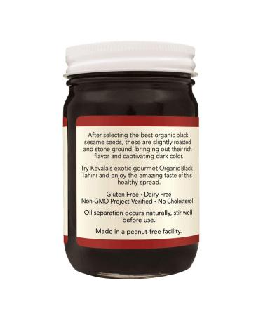 Kevala Organic Black Tahini - 12 oz (340 g) | Pure, Nutritious & Vegan Spread - Buy Online on GoSupps.com