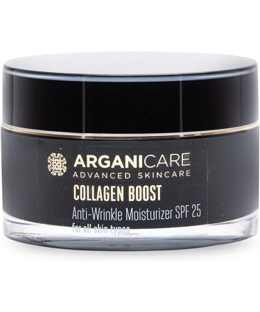 ARGANICARE - Anti-wrinkle and protective cream SPF 25 with Collagen - All skin types - 50 ml jar - Buy Online on GoSupps.com