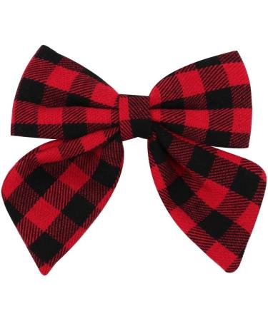 YUPs Tartan Bow Knot Hair Clips - Festive Handmade Plaid Fashion Accessory for Girls - Buy Online on GoSupps.com