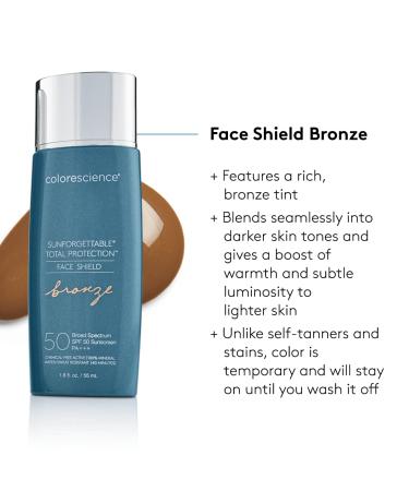 Colorescience Sunforgettable Total Protection Face Shield Bronze SPF 50 1.8 Fl Oz - Buy Now for Ultimate Sun Protection - Buy Online on GoSupps.com