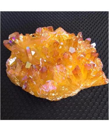 Natural Crystal Rough 1840g Light Orange Aura Quartz Crystal Titanium Bismuth Silicon Cluster Rainbows Natural Stones and Minerals - Buy Online on GoSupps.com