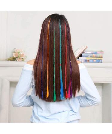 Colorful 7-Piece Children s Synthetic Hair Parts & Hair Accessories | Hair Extensions for Girls & Women - Buy Online on GoSupps.com