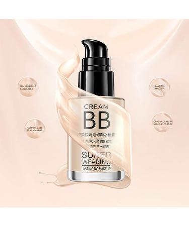 Liquid Foundation Non-Caking Makeup Moisturizing Concealer Waterproof and Sweatproof Strong OilControl Long Lasting Nude Makeup BB-30ml - Buy Online on GoSupps.com