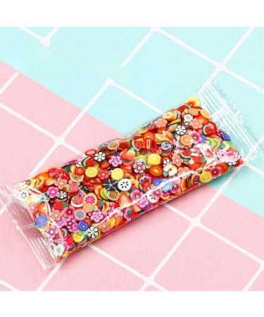 Rongweiwang 1000pcs 3D Polymer Clay Nail Art Discs - Star Flower Fruit Slices for Spring Manicure Decoration - Buy Online on GoSupps.com