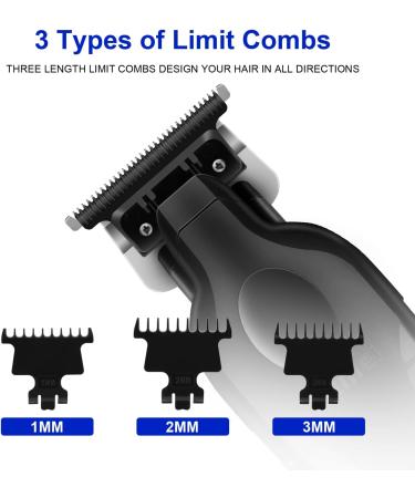 KEMEI Black Hair Clippers for Men Electric Cordless Clippers for Hair Cutting Professional Barber Clippers USB Rechargeable Wireless Haircut Clippers km-2299 - Buy Online on GoSupps.com
