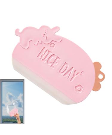 Sink Squeegee Windshield Cleaner Wiper Small Squeegee Water Wiper Scraper Household Window Squeegee for Car Mirrors Kitchen Sink Pink