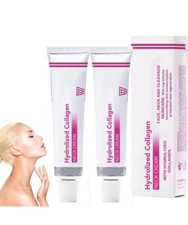 Pickx Hydrolized Collages Neck Collagen Neck Firming Cream Hydrolyzed Collagen for Delay Skin Aging Improve Natural Moisturizing Smooth skin acid-anti-folds (2PCs)