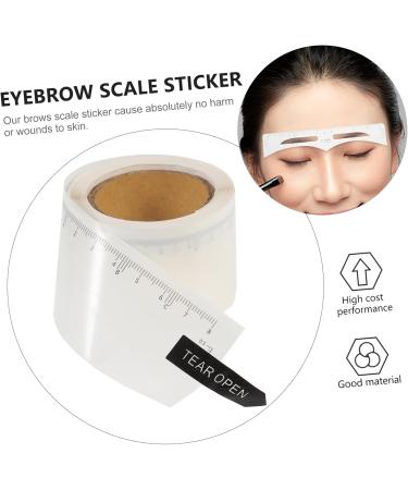 FOMIYES Disposable Eyebrow Measurer 3 rolls Style Practical for Scale Beginners Minutes Woman Eyebrow Makeup Auxiliary Professionals 1 count (Pack of 1) White 2x3pcs - Buy Online on GoSupps.com