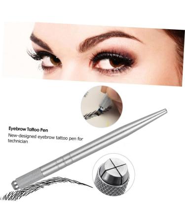 Angoily 1pc Pointed Pen Embroidery Manual Multifunction Slender Thin Eyebrow Silver Single-end - Buy Online on GoSupps.com