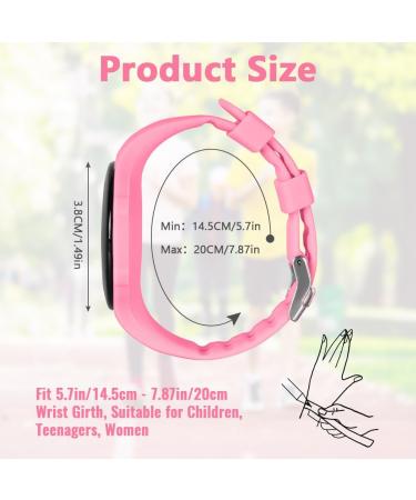 Flintronic Pedometer Clock - Digital Fitness Watch for Kids | No Bluetooth Pink Running Tracker - Buy Online on GoSupps.com