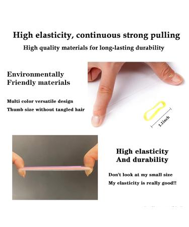 1000Pcs Colorful Small Elastic Hair Bands for Women, Girls, and Toddlers - Mini Rubber Bands for Ponytails, Braids, and Hairstyles - Buy Online on GoSupps.com