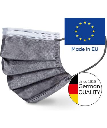 Beurer MM 15 OP Mask Type IIR | 3-Layer Medical Face Mask | Gray | 20 Pieces | Made in EU | Protects Against Droplets & Microorganisms - Buy Online on GoSupps.com