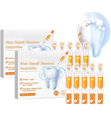 Gums repair ampoules gums repair essence anti-inflammatory tooth white serum gum-and-soar treatment gel for removal of tartar (2box)
