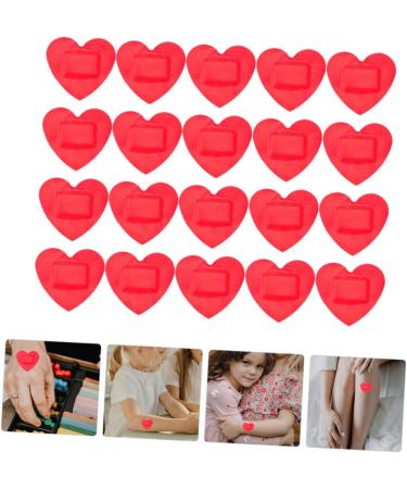 Toddmomy Heart Stickers for Kids 120 Sheets Waterproof Heart Shaped Gauze Care Patches Breathable Red Small Patches for Children - Buy Online on GoSupps.com