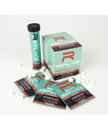 Replace Electrolytes for Hydration - Zero Sugar Non-GMO Vegan - 30 Tablets for Muscle Recovery & Energy - Buy Online on GoSupps.com
